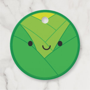 Kawaii Brussels Sprout / Cabbage Favour Tags
