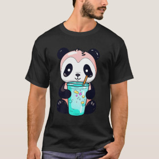 Kawaii Bubble Tea Panda Boba-Tea Japanese T-Shirt