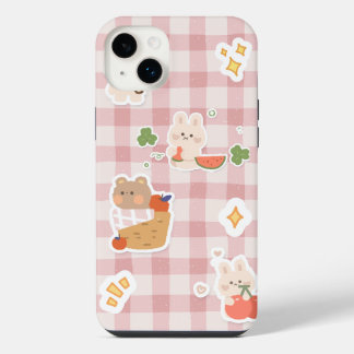Kawaii Bunny & Bear Aesthetic iPhone 14 Pro Case –