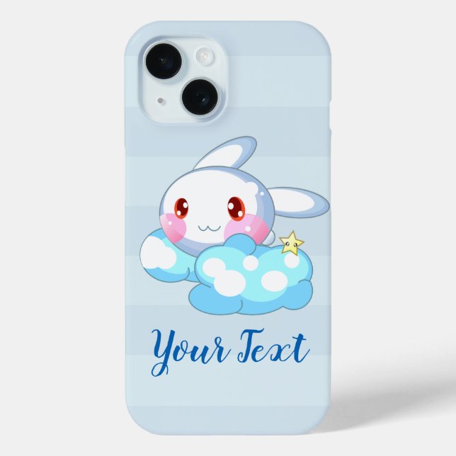 Kawaii Bunny, Cloud & Star Custom Case-Mate iPhone Case (Back)