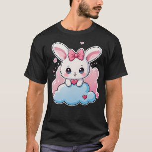 Kawaii Bunny Cute Chibi Rabbit Art On T-Shirt