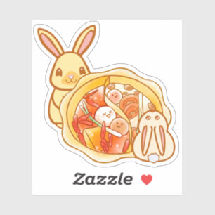 Kawaii Bunny Hot Pot Feast