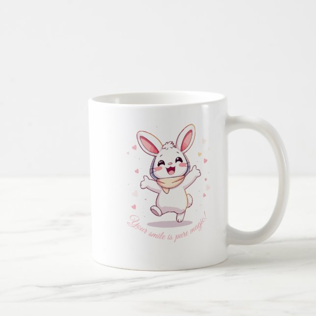 Kawaii Bunny Mug – Cute Pastel Rabbit Coffee Cup (Right)