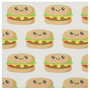 Kawaii Burger Fabric