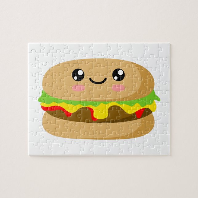 Kawaii Burger Jigsaw Puzzle (Horizontal)