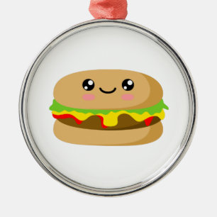 Kawaii Burger Metal Tree Decoration