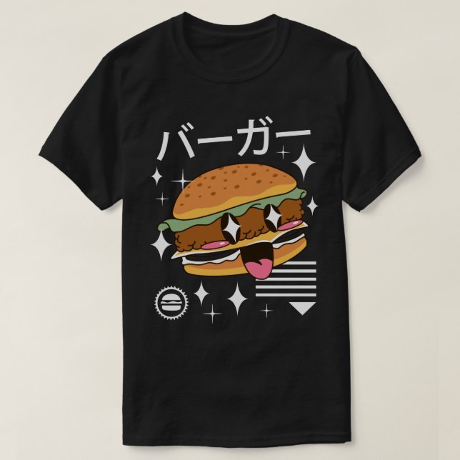 Kawaii Burger  T-Shirt (Design Front)