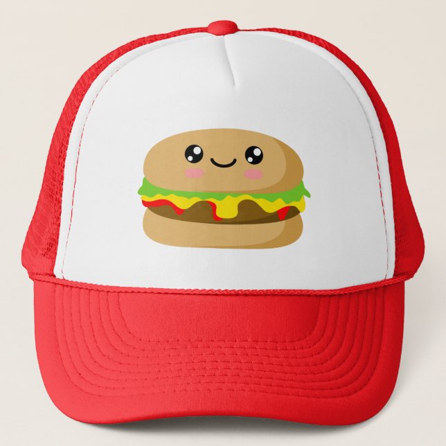 Kawaii Burger Trucker Hat (Front)