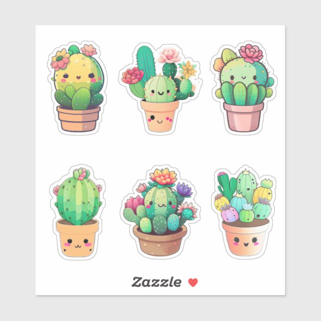 Kawaii Cactus (Sheet)