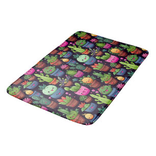 Kawaii Cactus Bath Mat