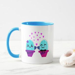 kawaii cactus love mug