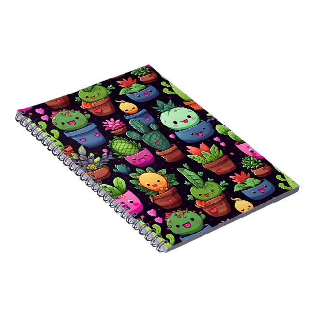 Kawaii Cactus Photo Notebook (Right Side)