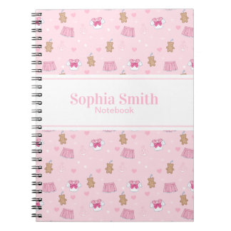 "Kawaii Campus" Preppy Classic Spiral Notebook