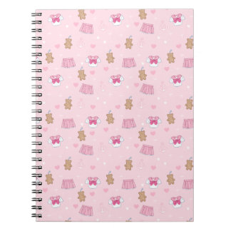 "Kawaii Campus" Preppy Schoolgirl Plain Notebook