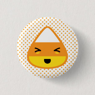 Kawaii Candy Corn Button