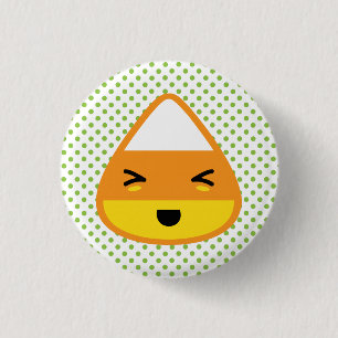 Kawaii Candy Corn Button