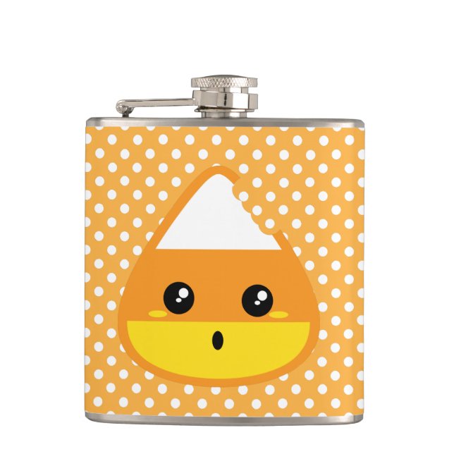 Kawaii Candy Corn Flask (Front)
