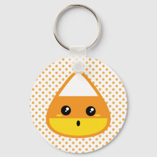 Kawaii Candy Corn Keychain
