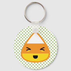 Kawaii Candy Corn Keychain