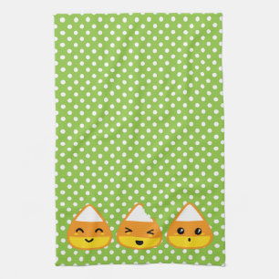 Kawaii Candy Corn Kitchen Towel