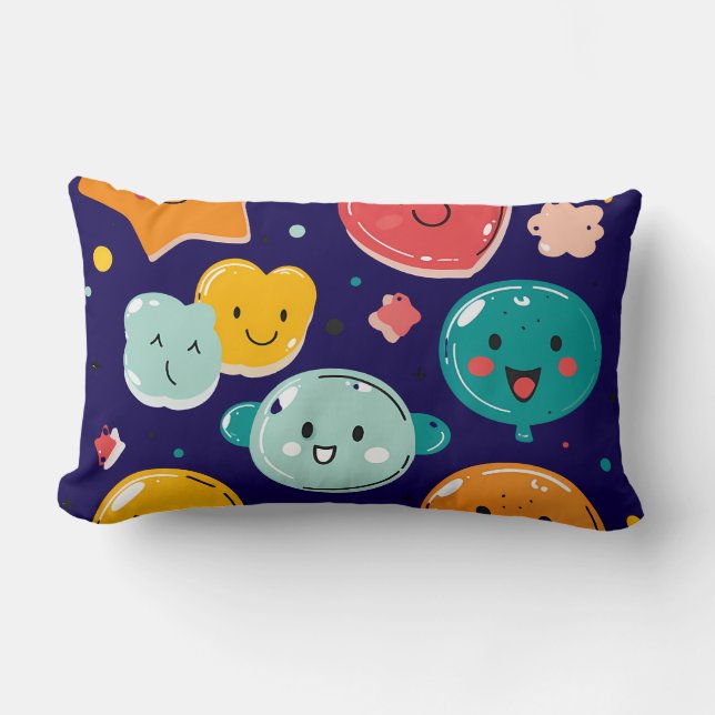 Kawaii Candy Dreams Throw Pillow (Front)