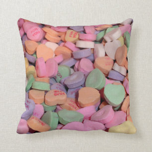 Kawaii Candy Valentine Conversation Hearts Cushion