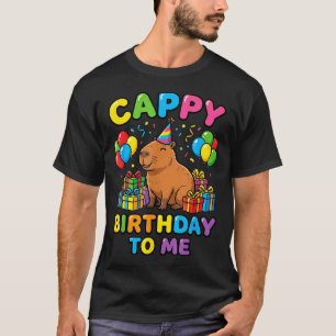 Kawaii Capybara Birthday Girl Cute Animal Party T-Shirt