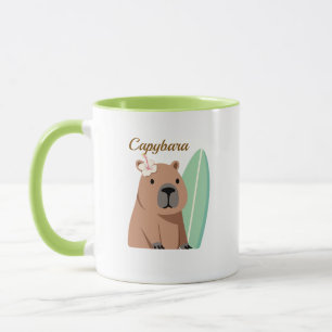 Kawaii Capybara Coffee Cup, Funny Animal Gift, Aes Mug
