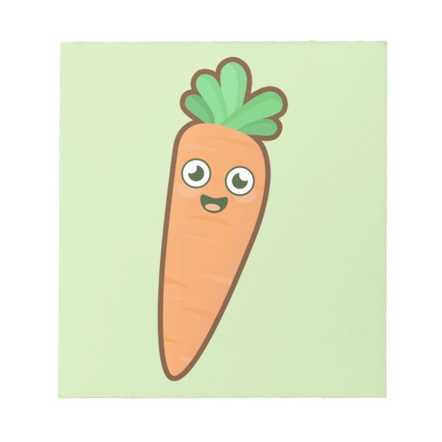 Kawaii Carrot Notepad (Front)