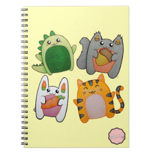 Kawaii Cartoon Animals Notebook