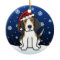 Kawaii Cartoon Treeing Walker Coonhound Christmas