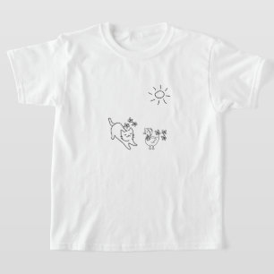Kawaii Cat Duck Kids T-Shirt
