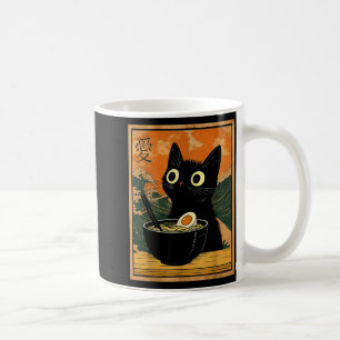 Kawaii Cat Eating Ramen Noodles Funny Anime Gift G Coffee Mug