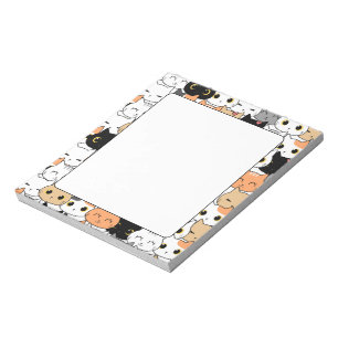 Kawaii Cat Pattern Notepad