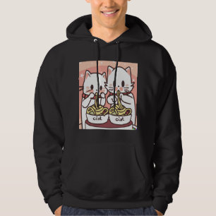 Kawaii Cat Pho Soup Noodle Asian Food Lover Gift Hoodie