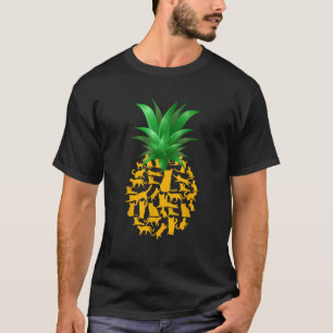 Kawaii Cat Pineapple Funny Cat Mum Summer Pineappl T-Shirt