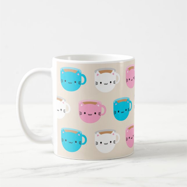 Kawaii Cats Cup of Tea (Left)