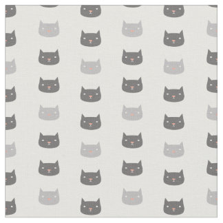 Kawaii Cats Patterned Fabric