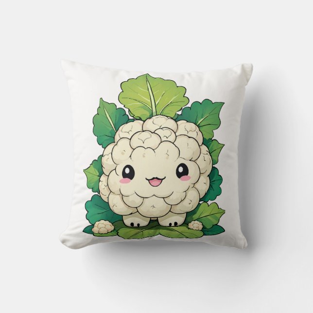 Kawaii Cauliflower Cushion (Front)