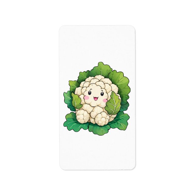 Kawaii Cauliflower Label (Front)
