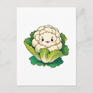 Kawaii Cauliflower Postcard