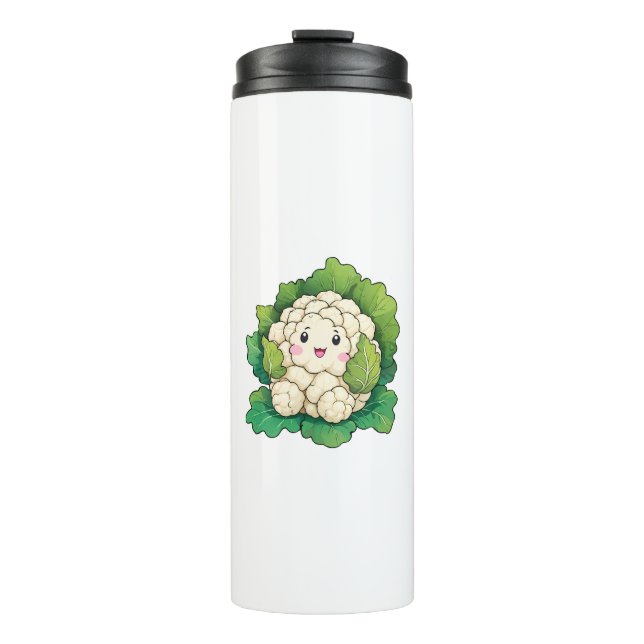 Kawaii Cauliflower Thermal Tumbler (Front)