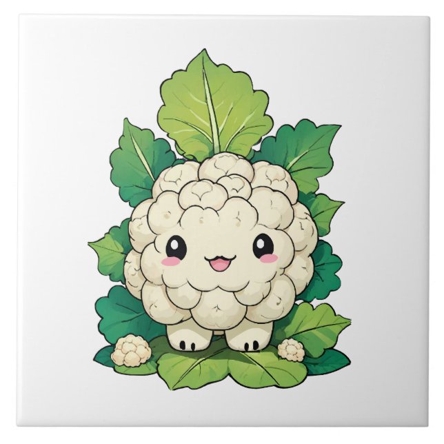 Kawaii Cauliflower Tile (Front)