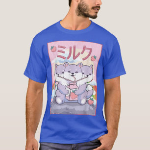 Kawaii Cerberus 3 Headed Dog Japanese Strawberry M T-Shirt