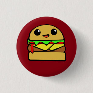 Kawaii Cheese Burger 3 Cm Round Badge