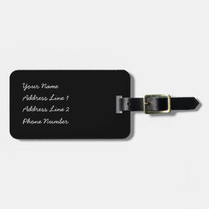 Kawaii chequered rabbit luggage tag