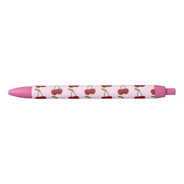 Kawaii Cherries Writing Blue Ink Pen (Front)