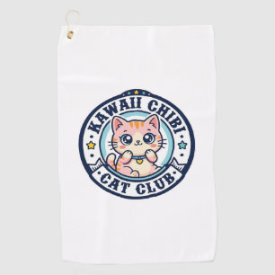 Kawaii Chibi Cat Cat Mum Gift Idea - Kawaii Chibi  Golf Towel