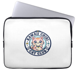 Kawaii Chibi Cat Cat Mum Gift Idea - Kawaii Chibi Laptop Sleeve