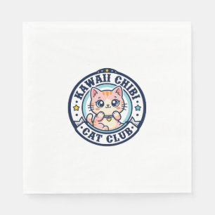 Kawaii Chibi Cat Cat Mum Gift Idea - Kawaii Chibi  Napkin